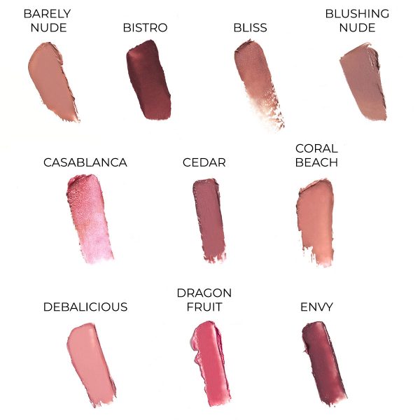 mineral creme lipstick youngblood shades1