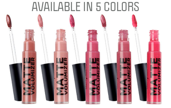 available in 5 lip colours